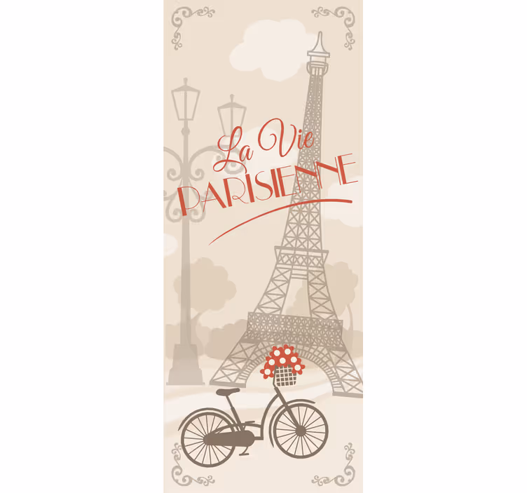 Toile fenêtre cuisine la vie parisienne - TenStickers
