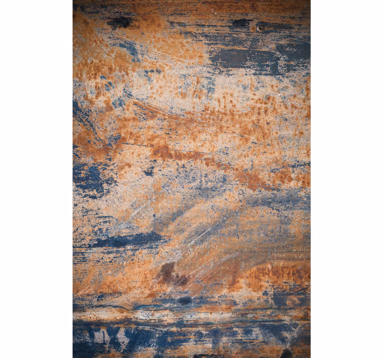 Toile fenêtre cuisine texture rouillée vintage - TenStickers