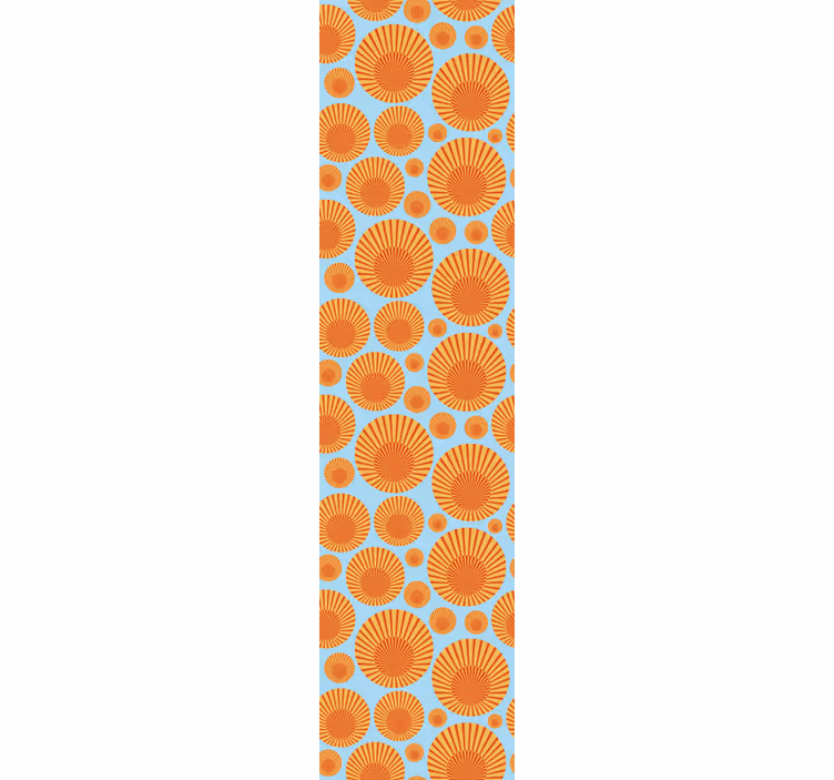 Toile fenêtre cuisine 70's soleil réfrigérateur - TenStickers