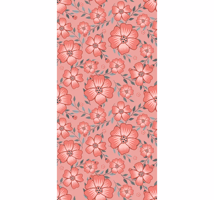Toile fenêtre cuisine fleur marguerite rose - TenStickers