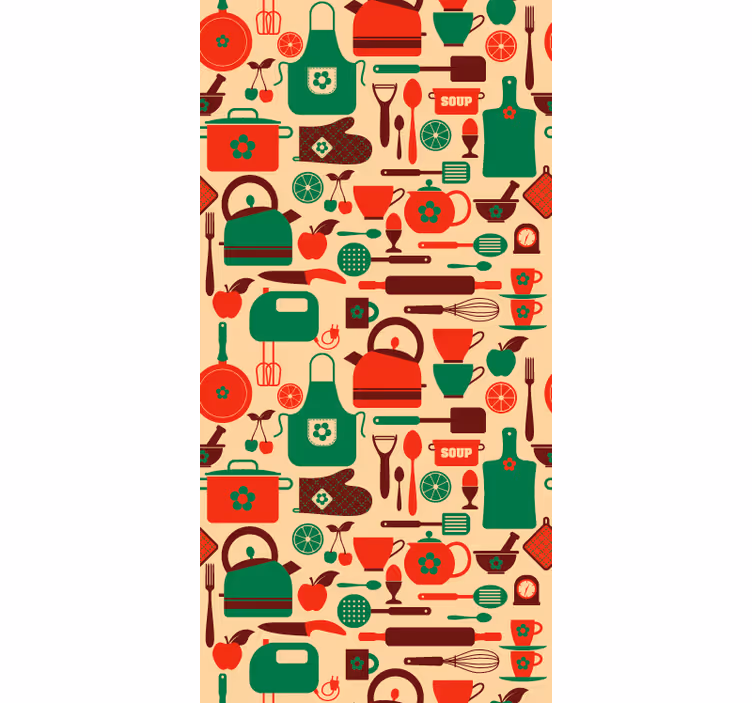 Toile fenêtre cuisine vinyle pour meuble de cuisine - TenStickers