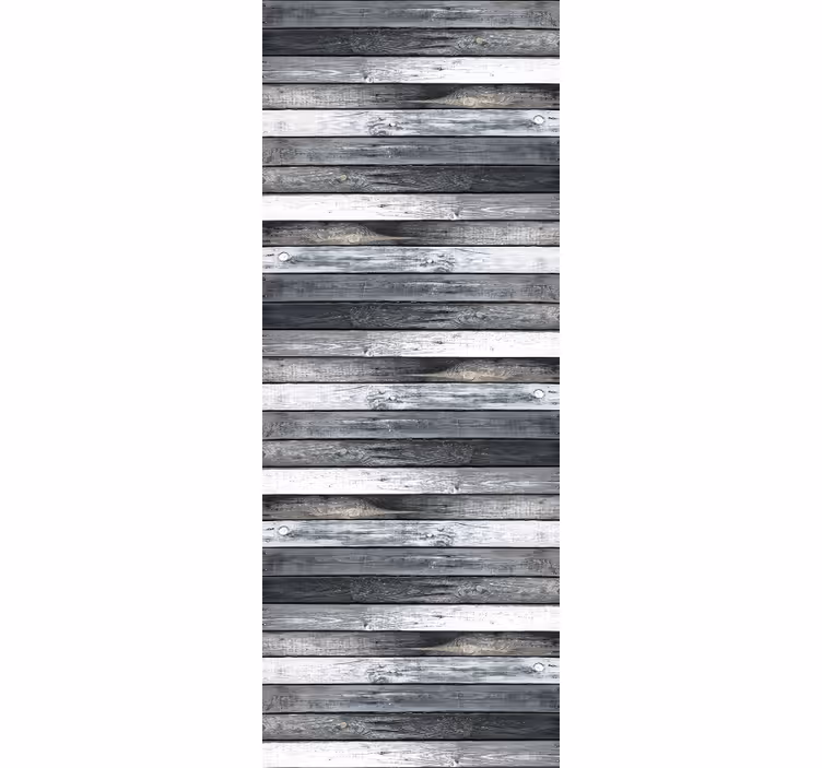 Toile fenêtre cuisine texture bois - TenStickers
