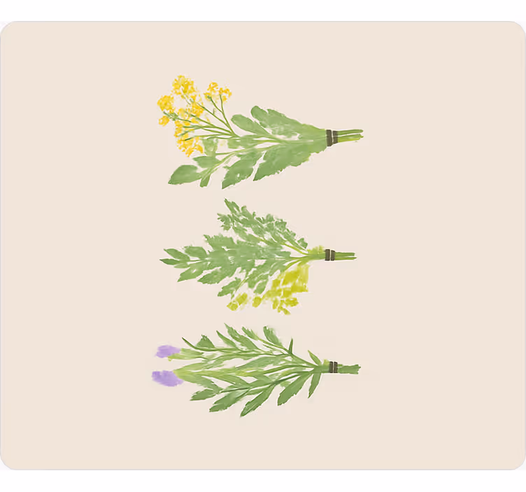 Toile fenêtre cuisine fleurs élégantes simples - TenStickers