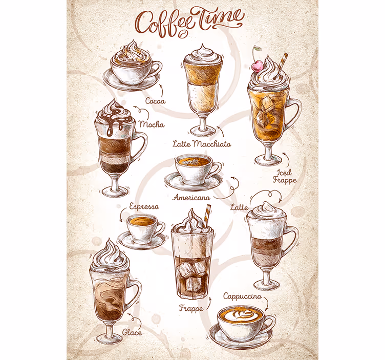 Toile fenêtre cuisine café - TenStickers