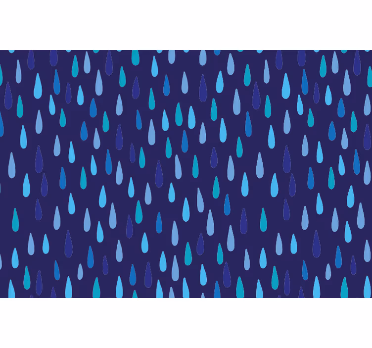 Toile fenêtre bleu goutte d'eau irrégulière - TenStickers