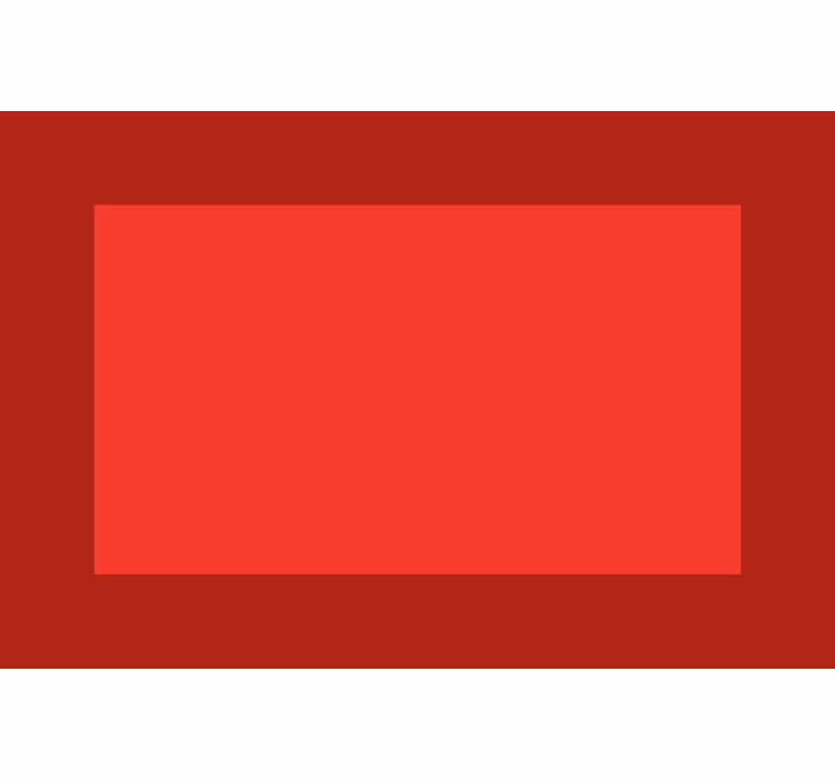 Toile fenêtre rouge avec bords rouges et centre clair - TenStickers