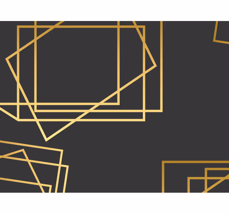 Toile noire fenêtre rectangles et carrés - TenStickers