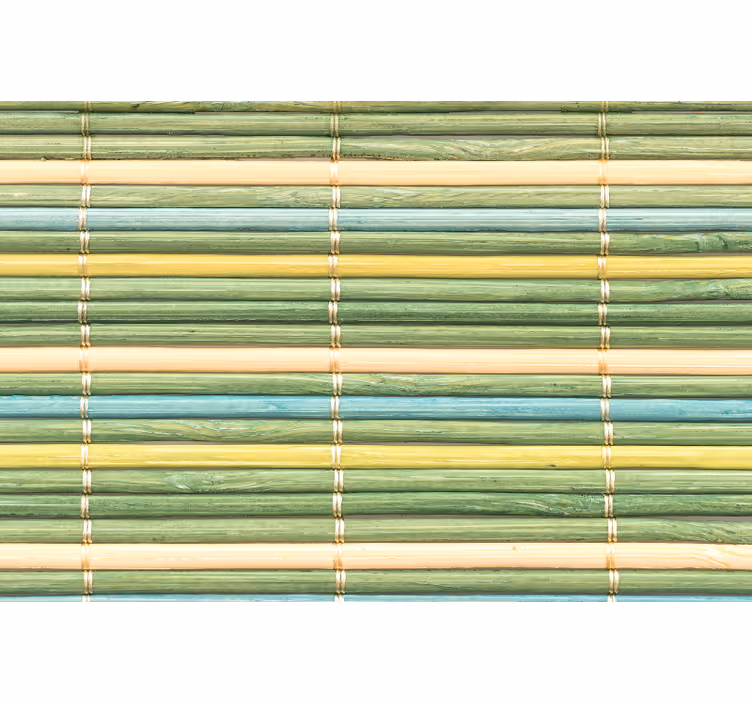 Toile fenêtre vert texture bambou vert - TenStickers