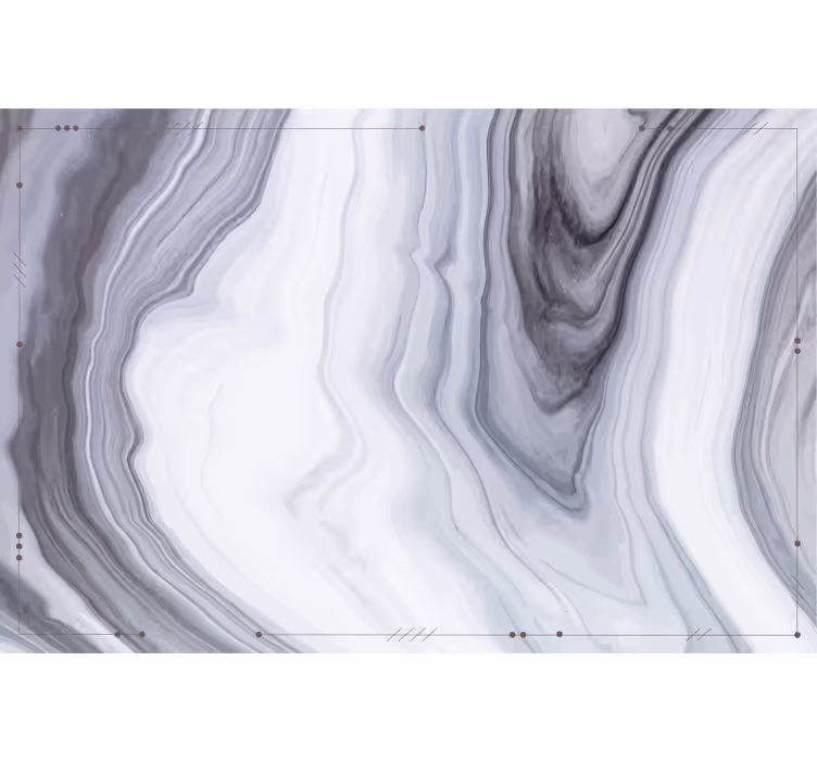Toile fenêtre gris effet marbre noir et blanc - TenStickers