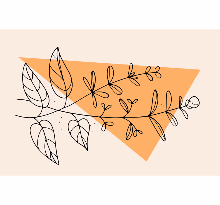 Toile fenêtre beige jardin français - TenStickers