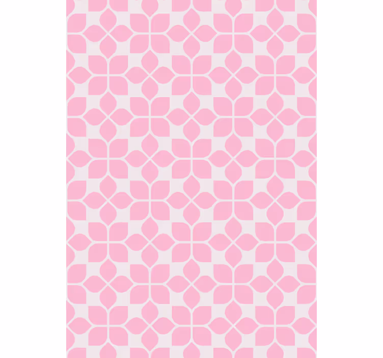 Toile fenêtre extérieur motif unique rose répétitif - TenStickers