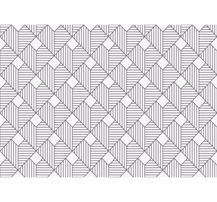 Toile fenêtre extérieur motif régulier blanc - TenStickers