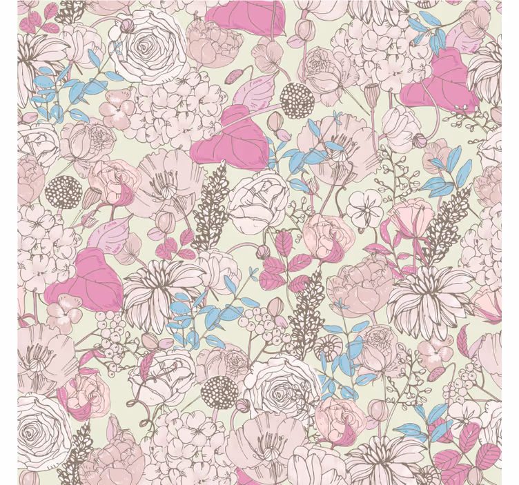 Toile fenêtre salon style floral grandmillénium - TenStickers