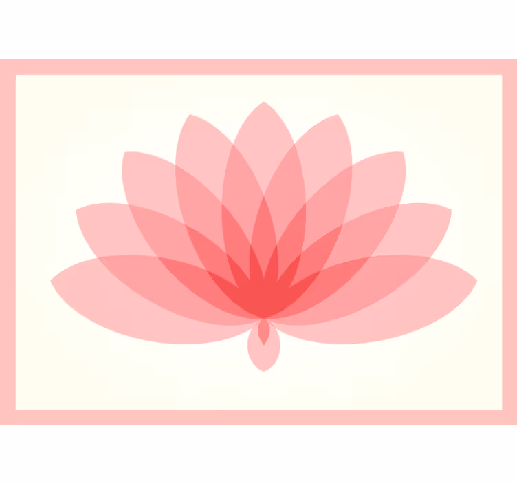 Toile fenêtre chambre fleur de lotus unique - TenStickers