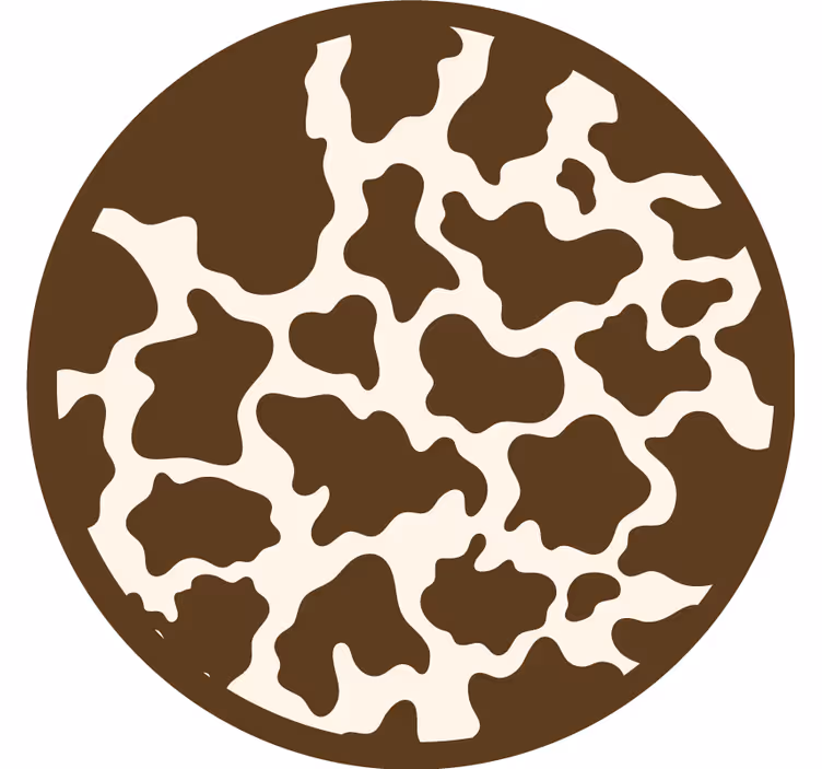 Toile fenêtre chambre vache brune - TenStickers