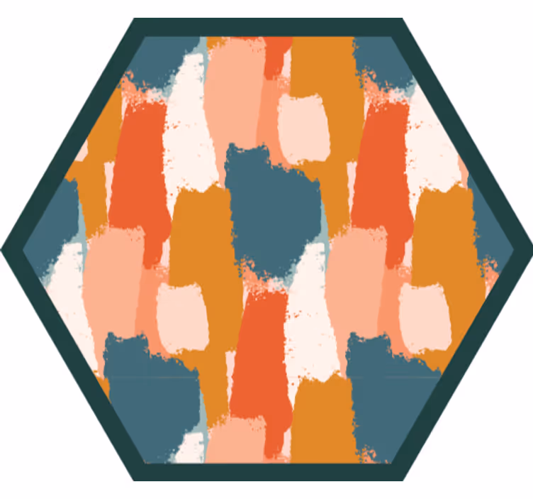 Toile fenêtre chambre motif abstrait usé - TenStickers