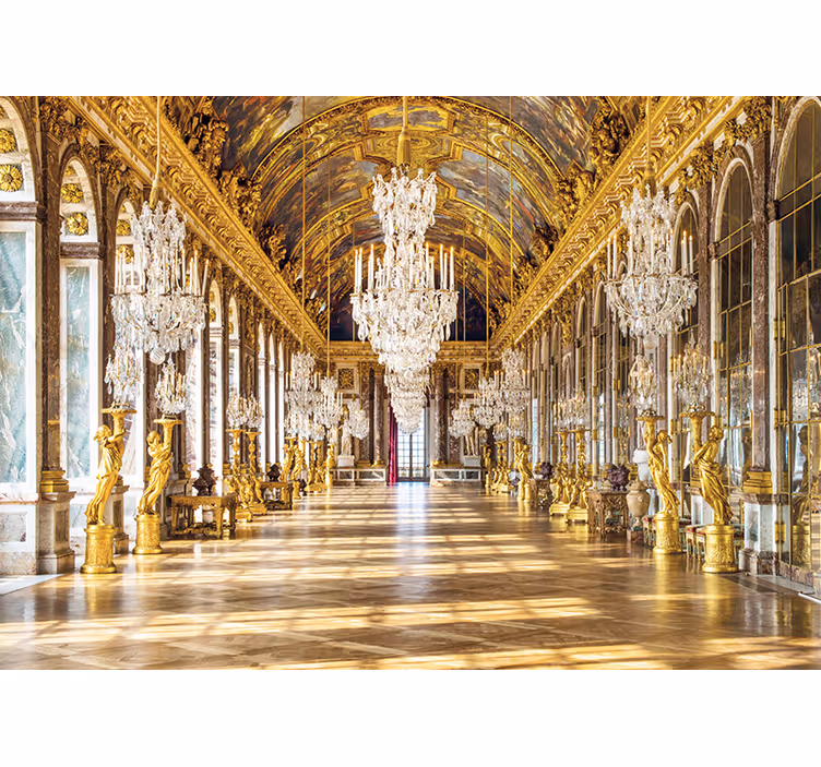 Toile fenêtre salon château de versailles - TenStickers