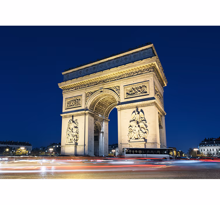 Toile fenêtre salon arc de triomphe paris - TenStickers