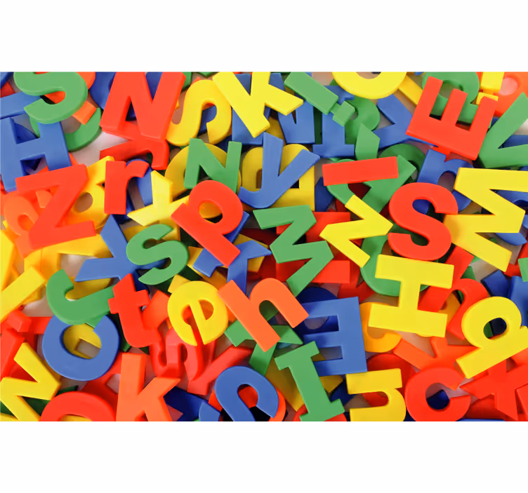 Toile fenêtre chambre enfant tapis vinyle alphabet - TenStickers