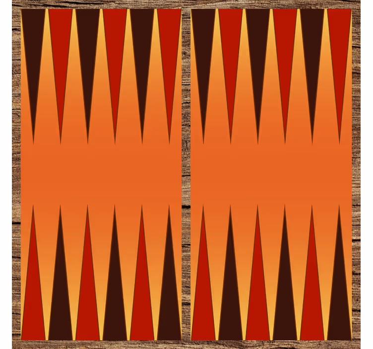 Toile fenêtre chambre enfant tapis vinyle backgammon - TenStickers