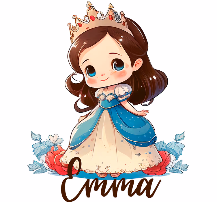 Toile fenêtre chambre enfant princesse enfant - TenStickers