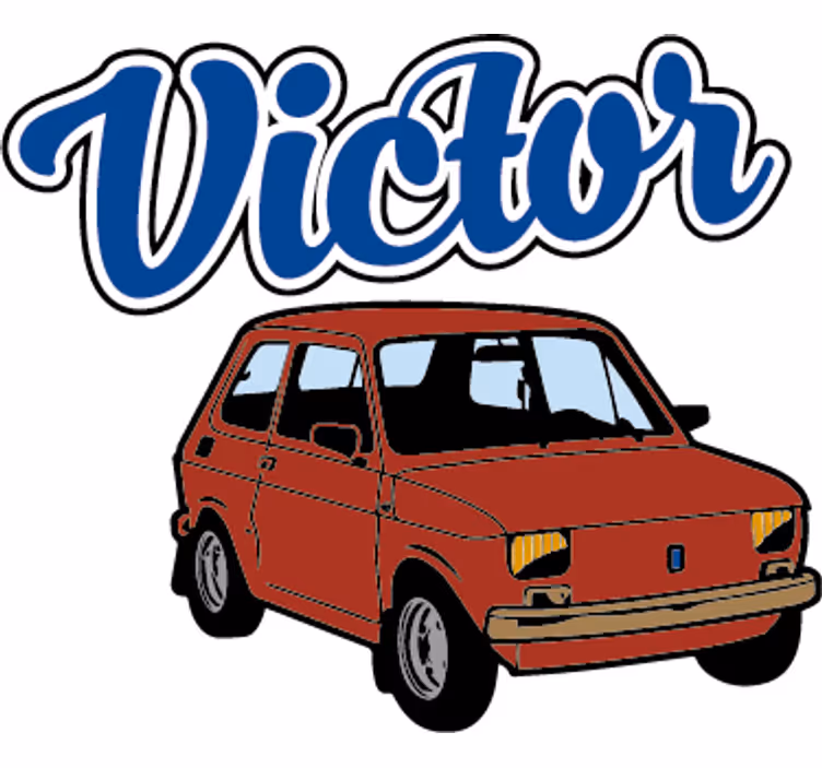 Toile fenêtre chambre enfant vinyle voiture pour enfants - TenStickers