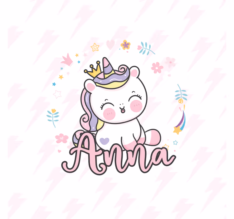 Toile fenêtre chambre enfant licorne bébé mignonne - TenStickers