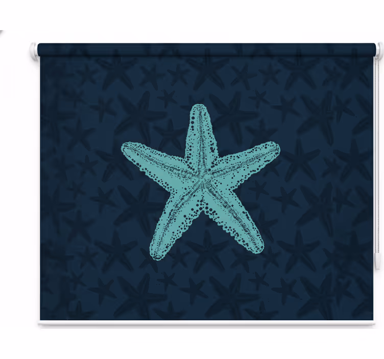 Toile fenêtre chambre enfant Étoiles bleues - TenStickers
