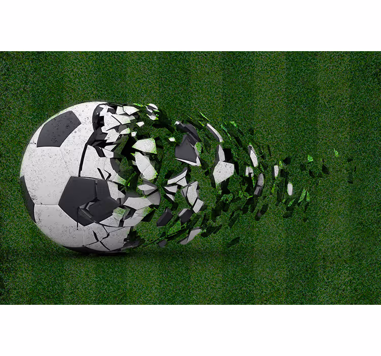 Toile fenêtre chambre enfant football jeunesse - TenStickers