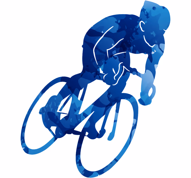 Toile fenêtre chambre adolescent vélo cycliste - TenStickers