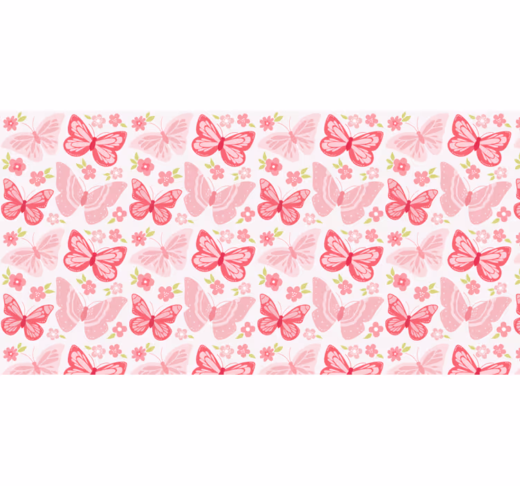 Toile fenêtre chambre adolescent dessins de papillons - TenStickers