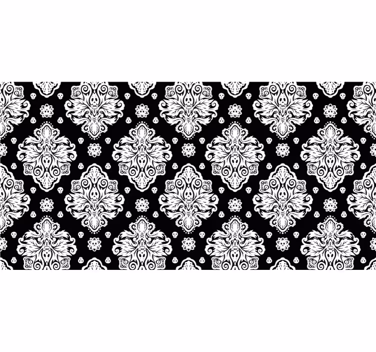 Toile fenêtre chambre adolescent motifs tête de mort - TenStickers