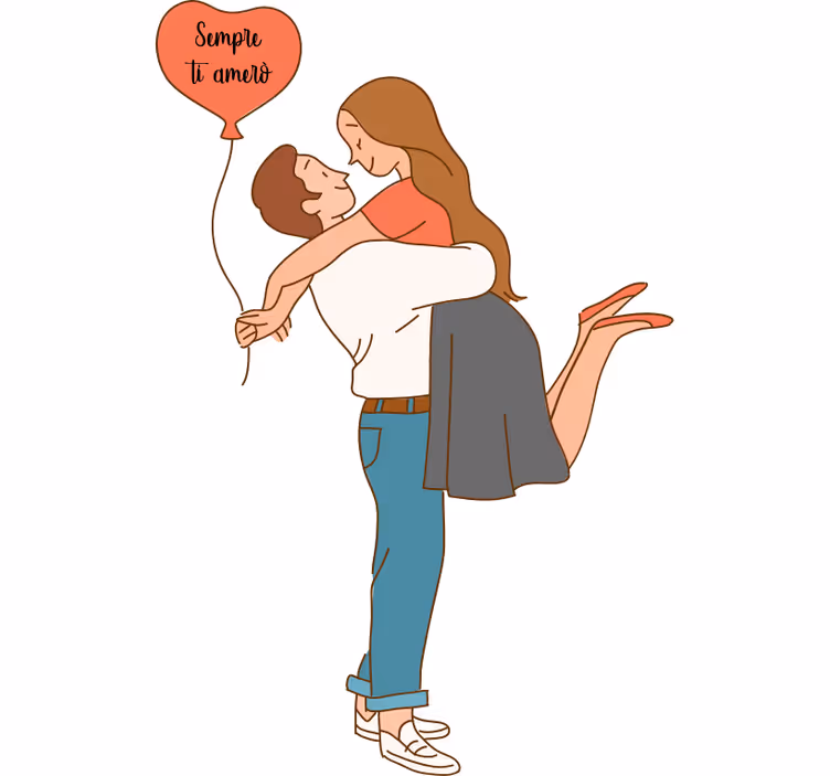 Toile fenêtre chambre adolescent je t'aimerai toujours - TenStickers