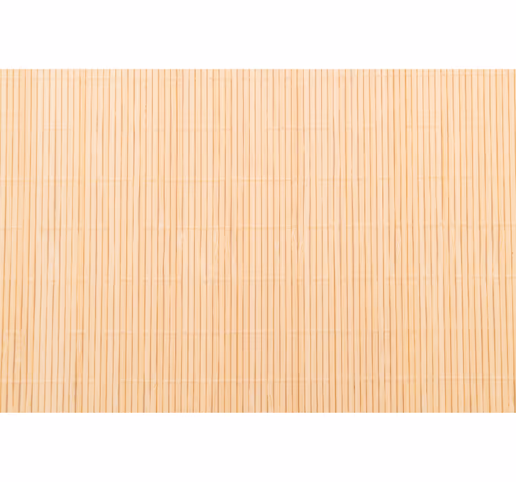 Toile fenêtre beige motif bambou - TenStickers