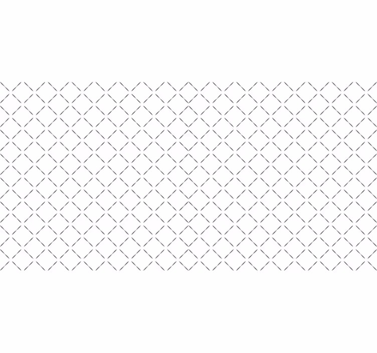 Toile blanche fenêtre losanges nordiques - TenStickers