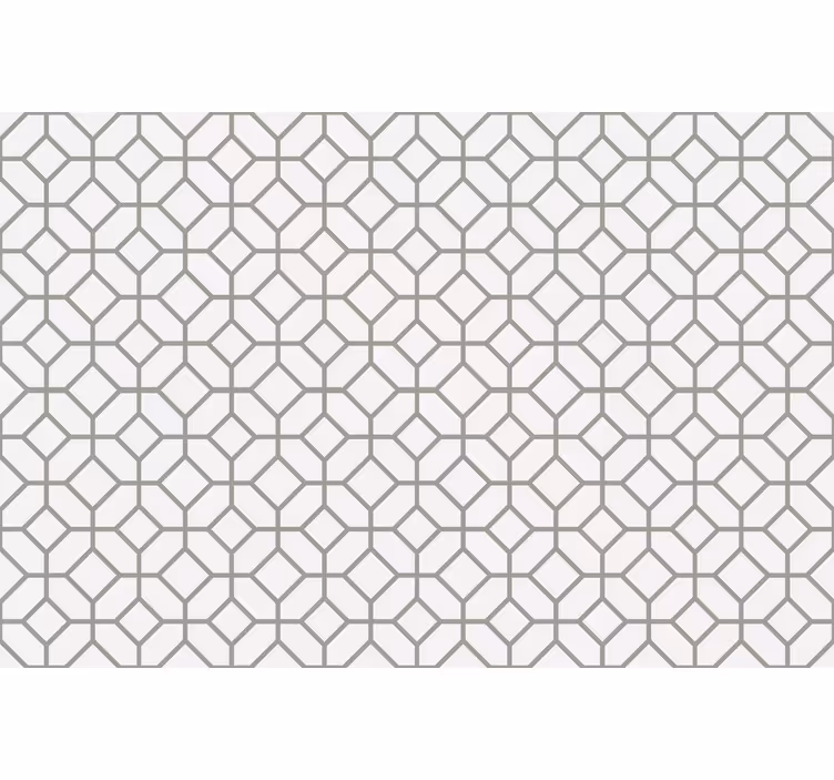 Toile blanche fenêtre motif hamptons à carreaux - TenStickers