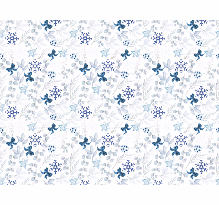 Toile blanche fenêtre ambiance de noël - TenStickers