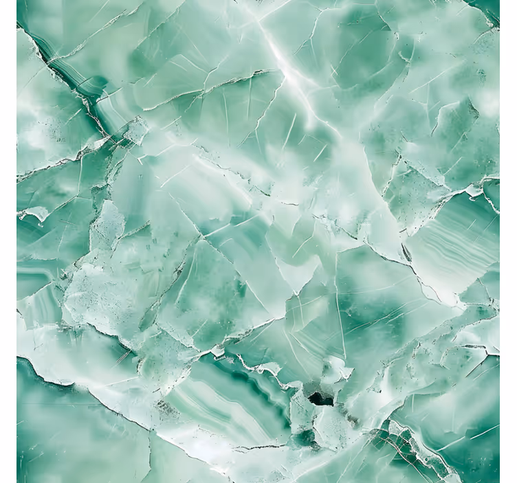 Toile fenêtre textures et motifs couleur pastel vert - TenStickers