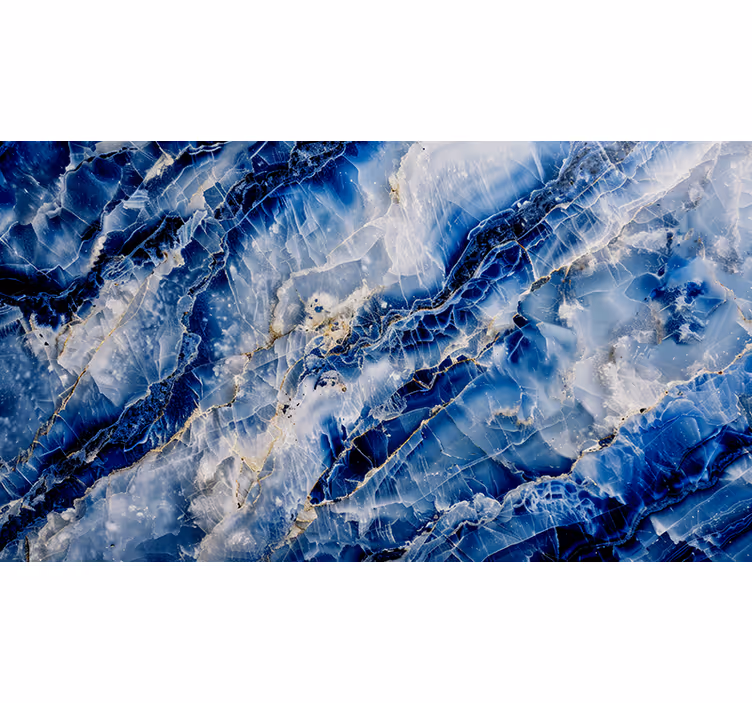 Toile fenêtre textures et motifs bleu foncé - TenStickers