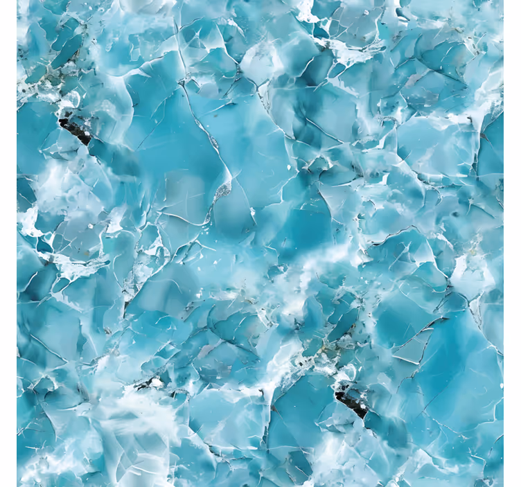 Toile fenêtre textures et motifs bleu turquoise - TenStickers