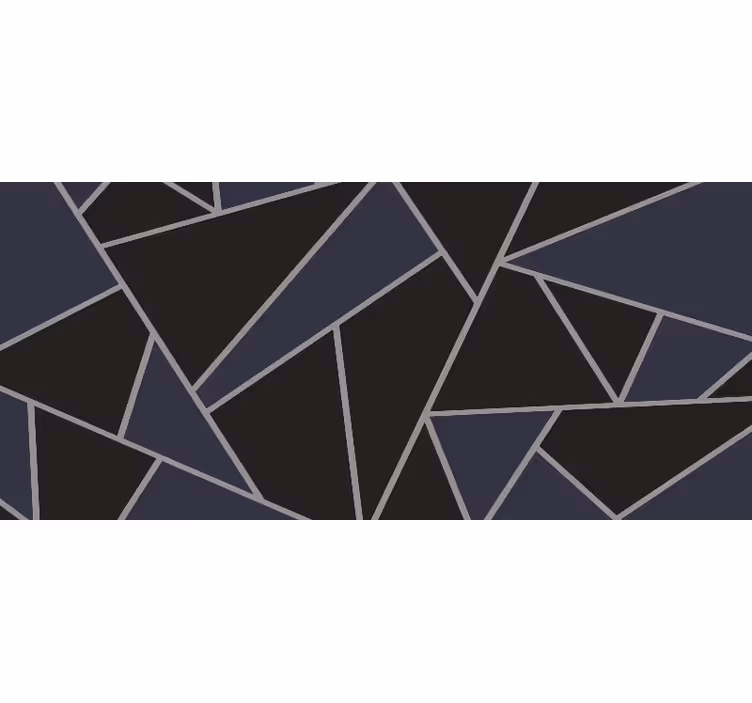 Toile noire fenêtre carrelage marbre ivoire - TenStickers