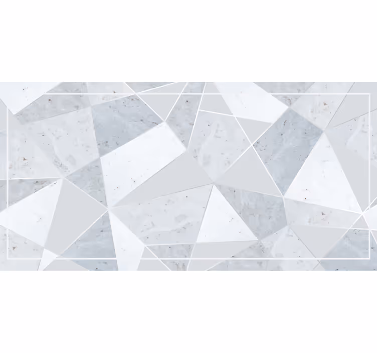Toile fenêtre gris composition de carreaux abstraits - TenStickers