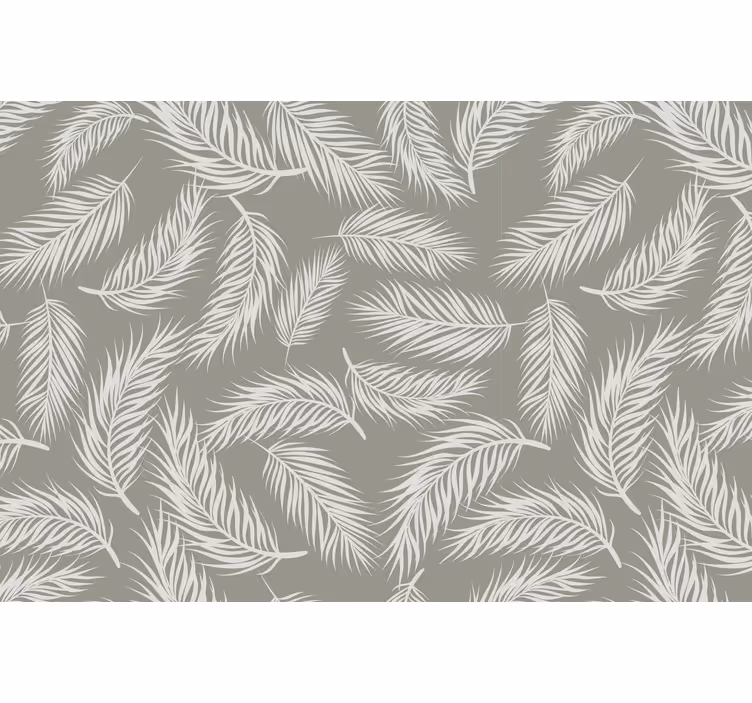 Toile fenêtre gris motif hamptons beige tropical - TenStickers