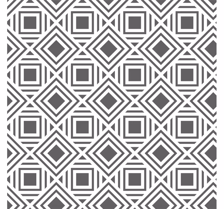 Toile fenêtre gris design nordique rayé - TenStickers