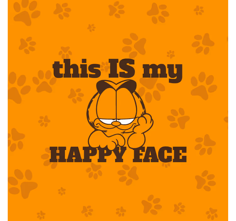 Toile fenêtre bureaux mon visage heureux - TenStickers