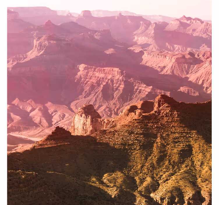 Toile fenêtre bureaux couleurs esthétiques grand canyon - TenStickers