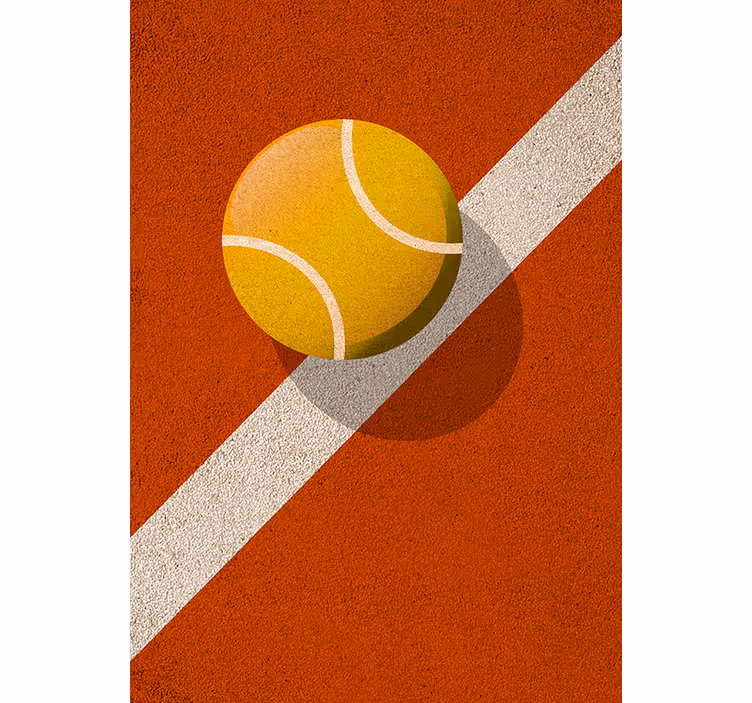Toile fenêtre chambre adolescent tennis - TenStickers