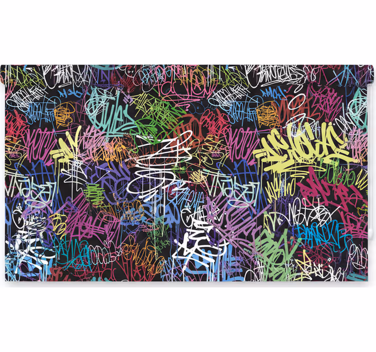 Toile fenêtre chambre adolescent peinture street art - TenStickers