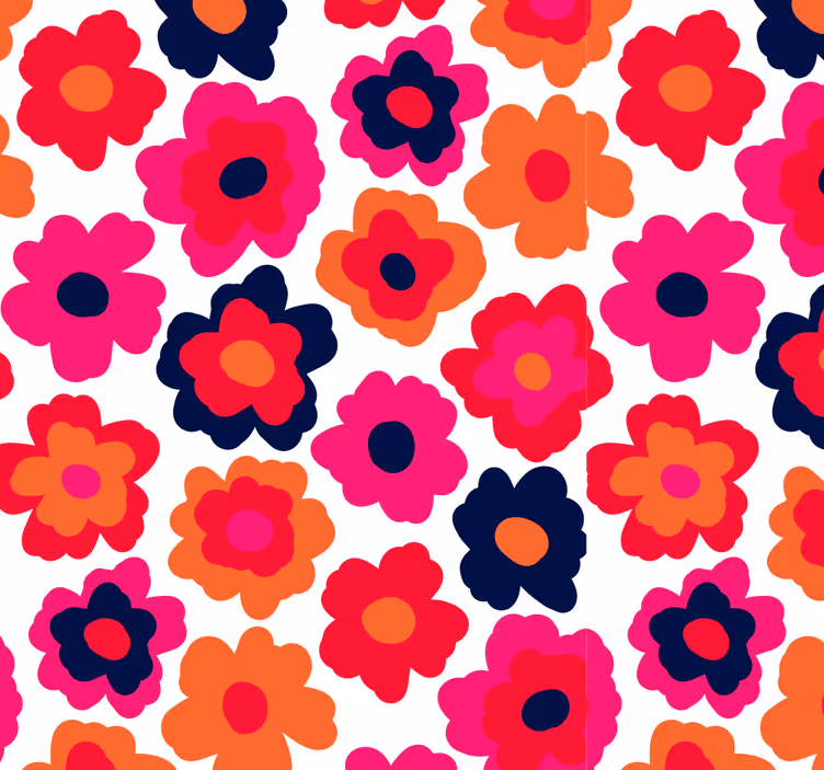 Toile fenêtre fleur coquelicot rouge - TenStickers