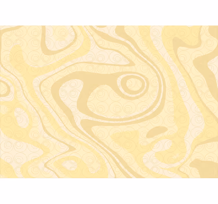 Toile fenêtre rustique cercles pop des années 70 - TenStickers